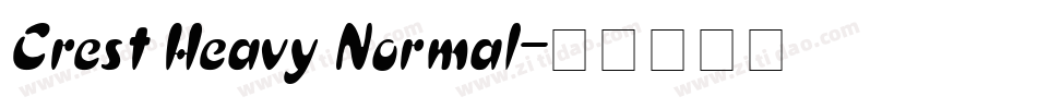 Crest Heavy Normal字体转换